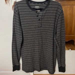 jockey long sleeve striped shirt, thermal